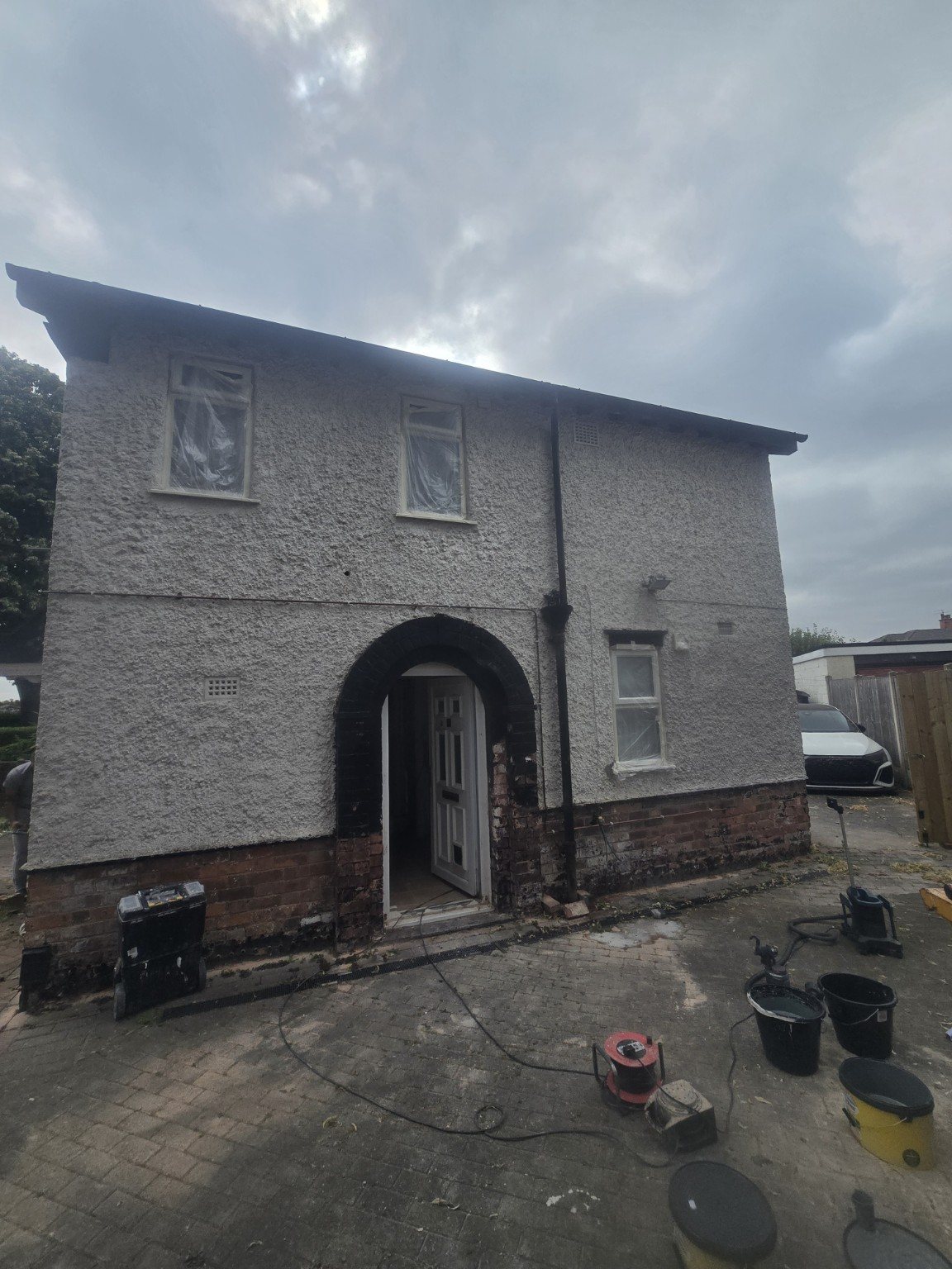 Exterior property before painting